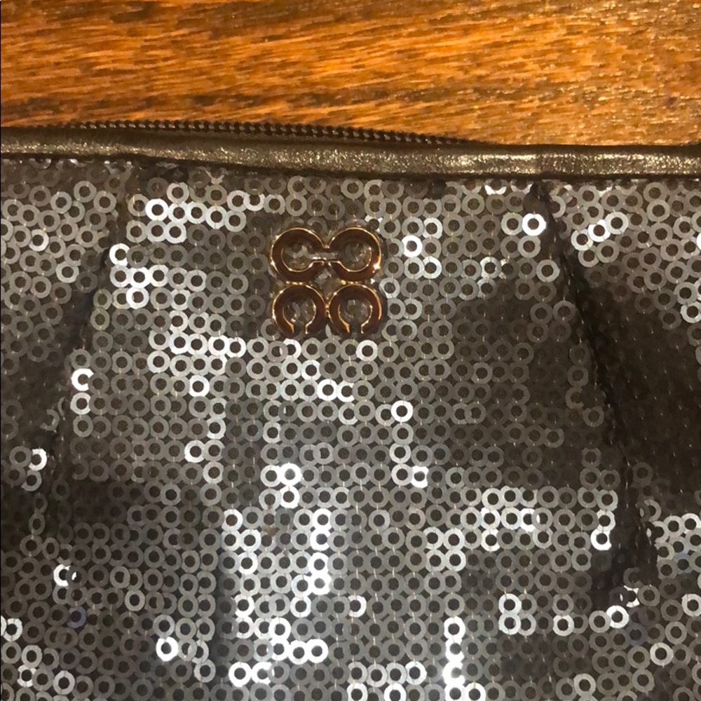 Blue Sequin Coach Wristlet - image 3